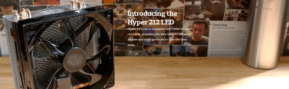 Cooler Master Hyper 212 Red LED CPU Air Cooler — image 1