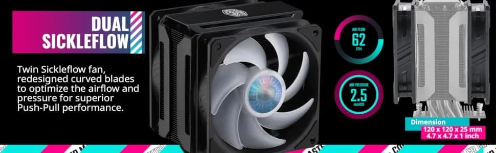 Cooler Master MasterAir MA612 Stealth ARGB CPU Air Cooler — image 1