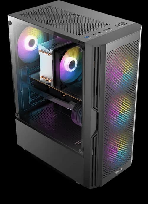 Antec AX20 RGB Tempered Glass High Airflow Mid-Tower Gaming Cabinet — image 1