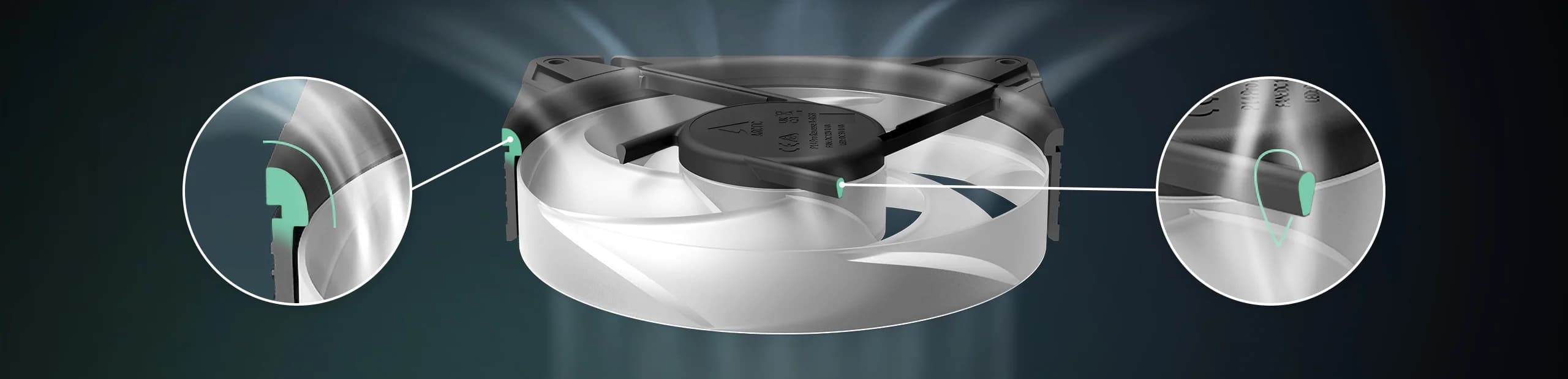 Arctic P14 Pro Reverse ARGB 140mm Triple Pack Cabinet Fan — image 1
