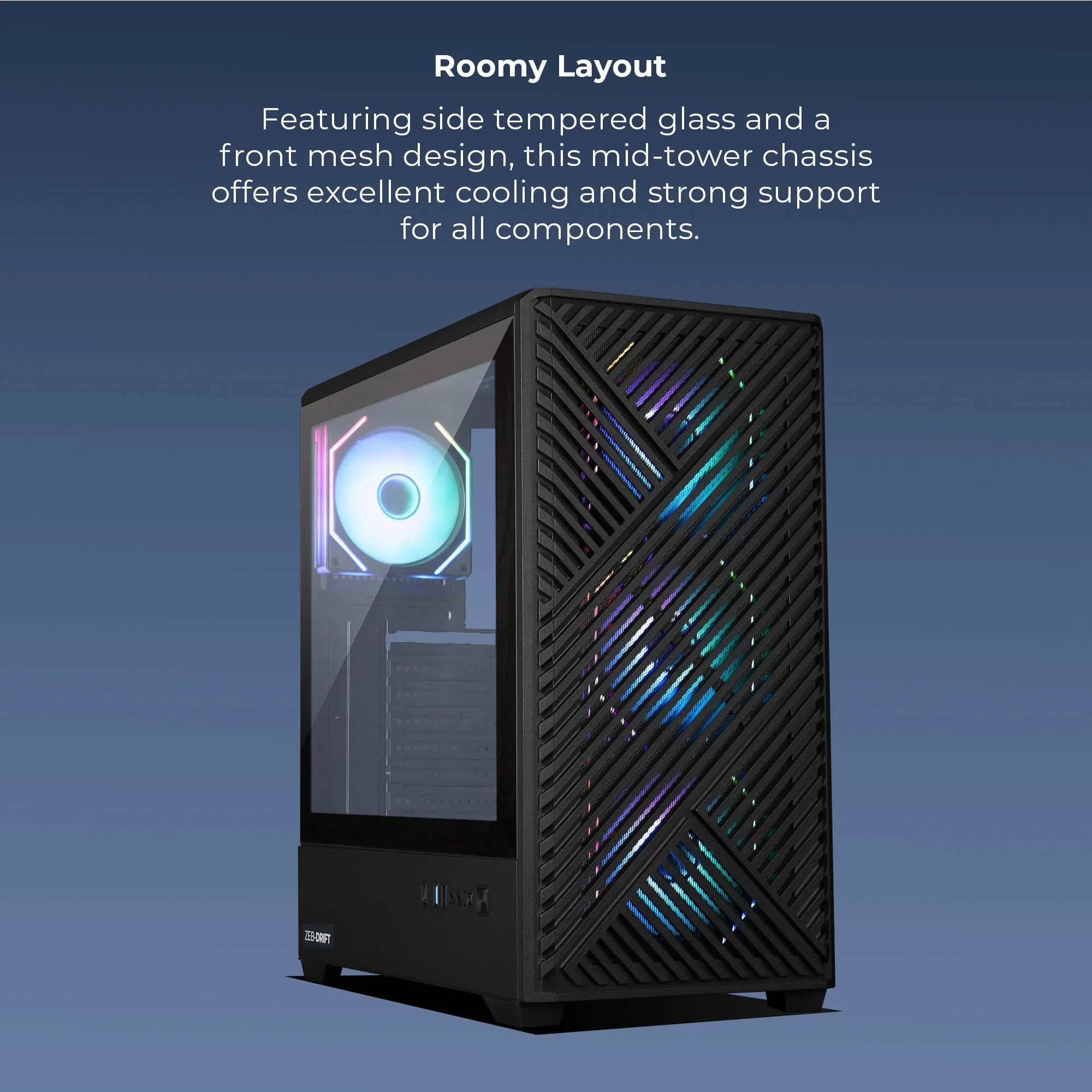 Zebronics Zeb Drift Premium Gaming Cabinet — image 1