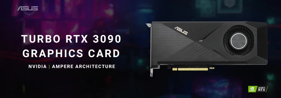 ASUS Turbo GeForce RTX 3090 24GB GDDR6X 384-Bit Graphics Card