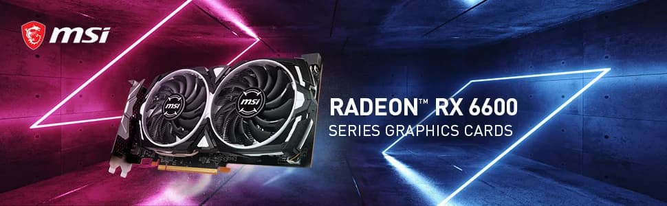 MSI RX 6600 Armor 8GB Graphics Card