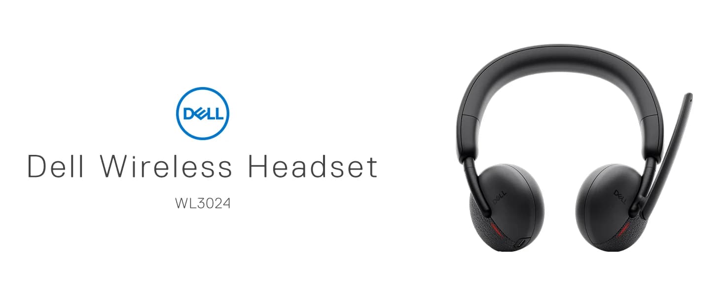 Dell WL3024 Wireless Headset - Black — image 1