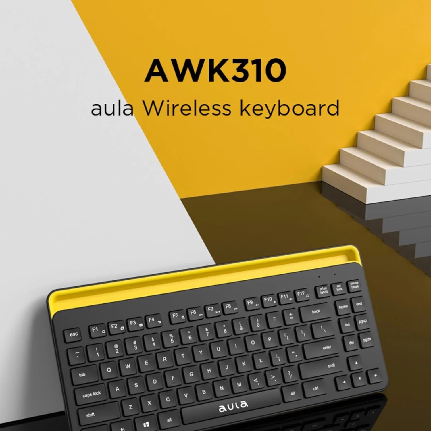 AULA AWK310 Wireless Keyboard Bluetooth Multi-Device Black — image 1