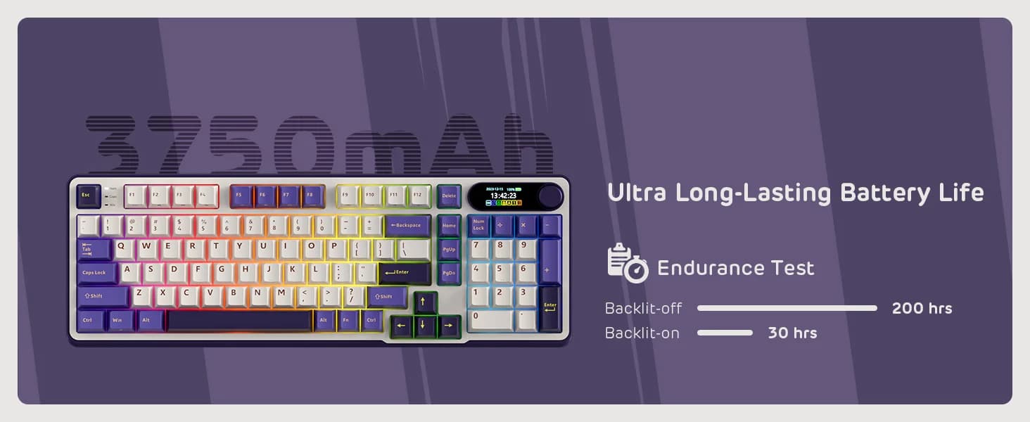 RK ROYAL KLUDGE S98 Mechanical Keyboard Blackberry Blue Switch