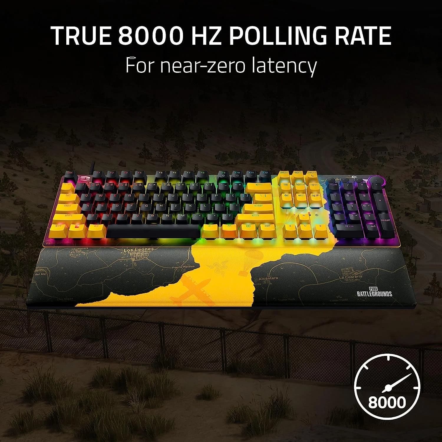 Razer Huntsman V2 PUBG - BattleGrounds Edition Gaming Keyboard Linear Optical Red Switches