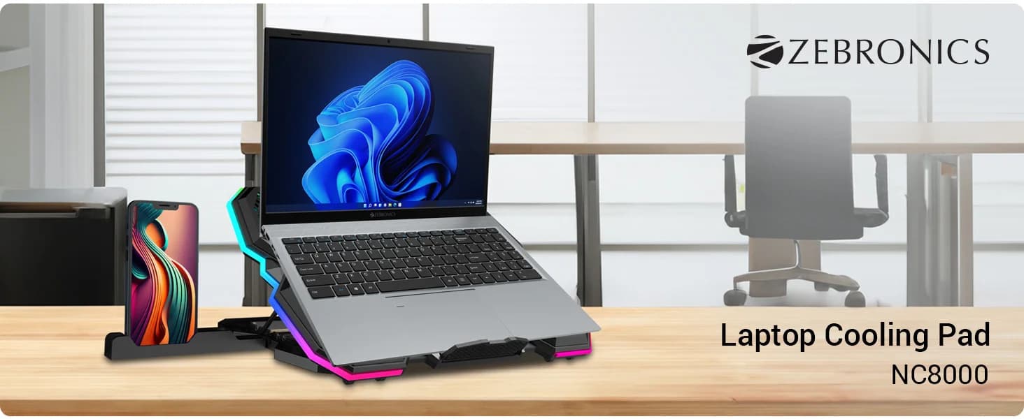 ZEBRONICS NC8000 Laptop Cooling Pad — image 1