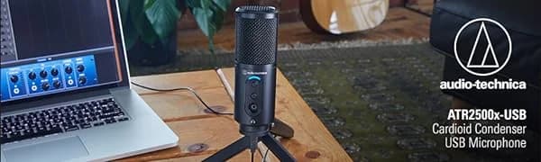 Audio-Technica ATR2500x-USB Cardioid Condenser USB Microphone