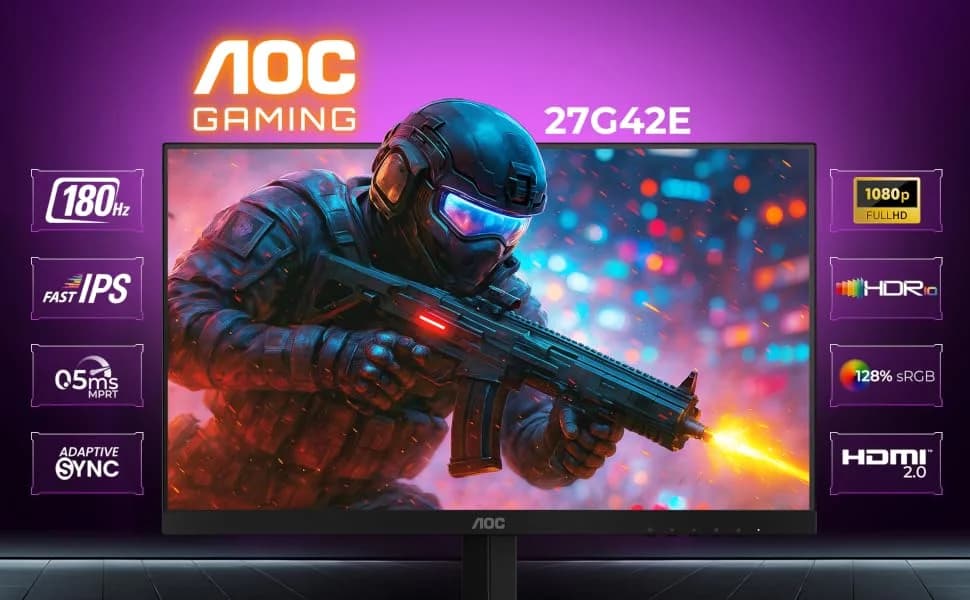 AOC 27G42E 27 inch FHD Fast IPS Gaming Monitor — image 1