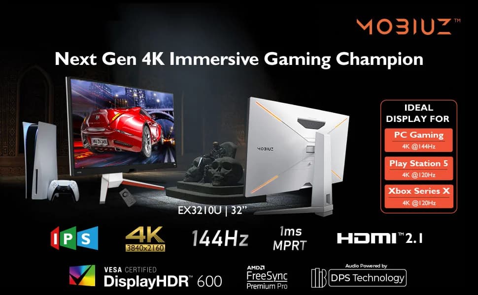 Benq Mobiuz EX3210U 32 inch 1ms 144Hz FreeSync IPS Gaming Monitor — image 1