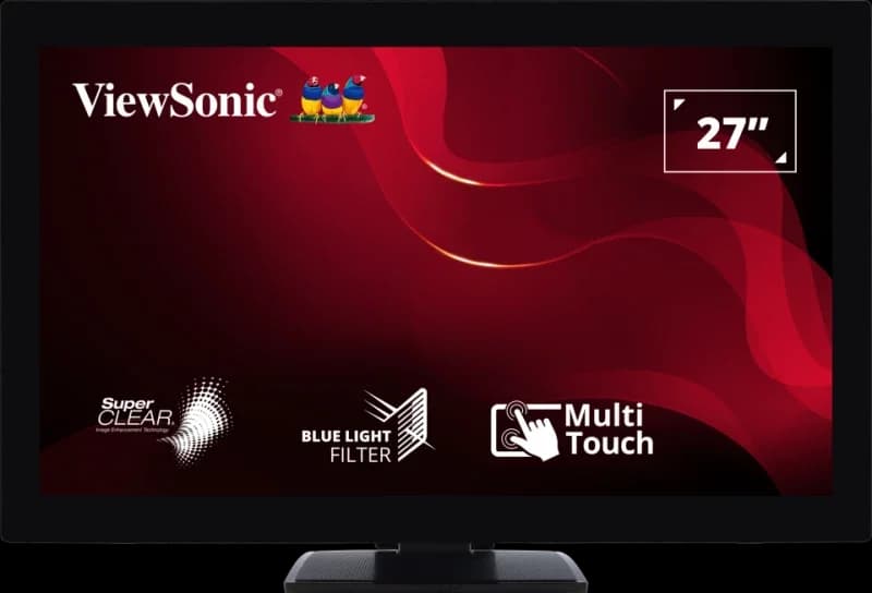 ViewSonic TD2760 27" VA FHD Touch Monitor Black — image 1