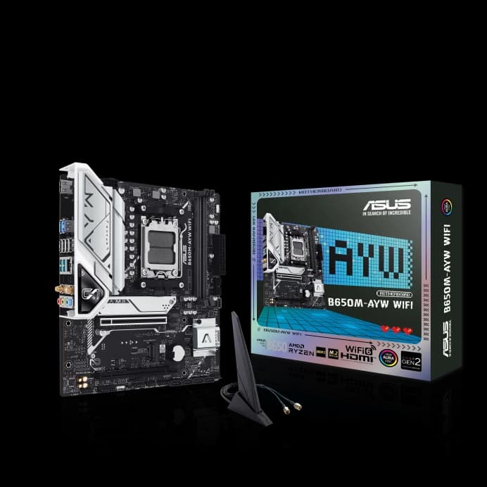 Asus B650M-AYW WIFI mATX AMD AM5 Motherboard — image 1