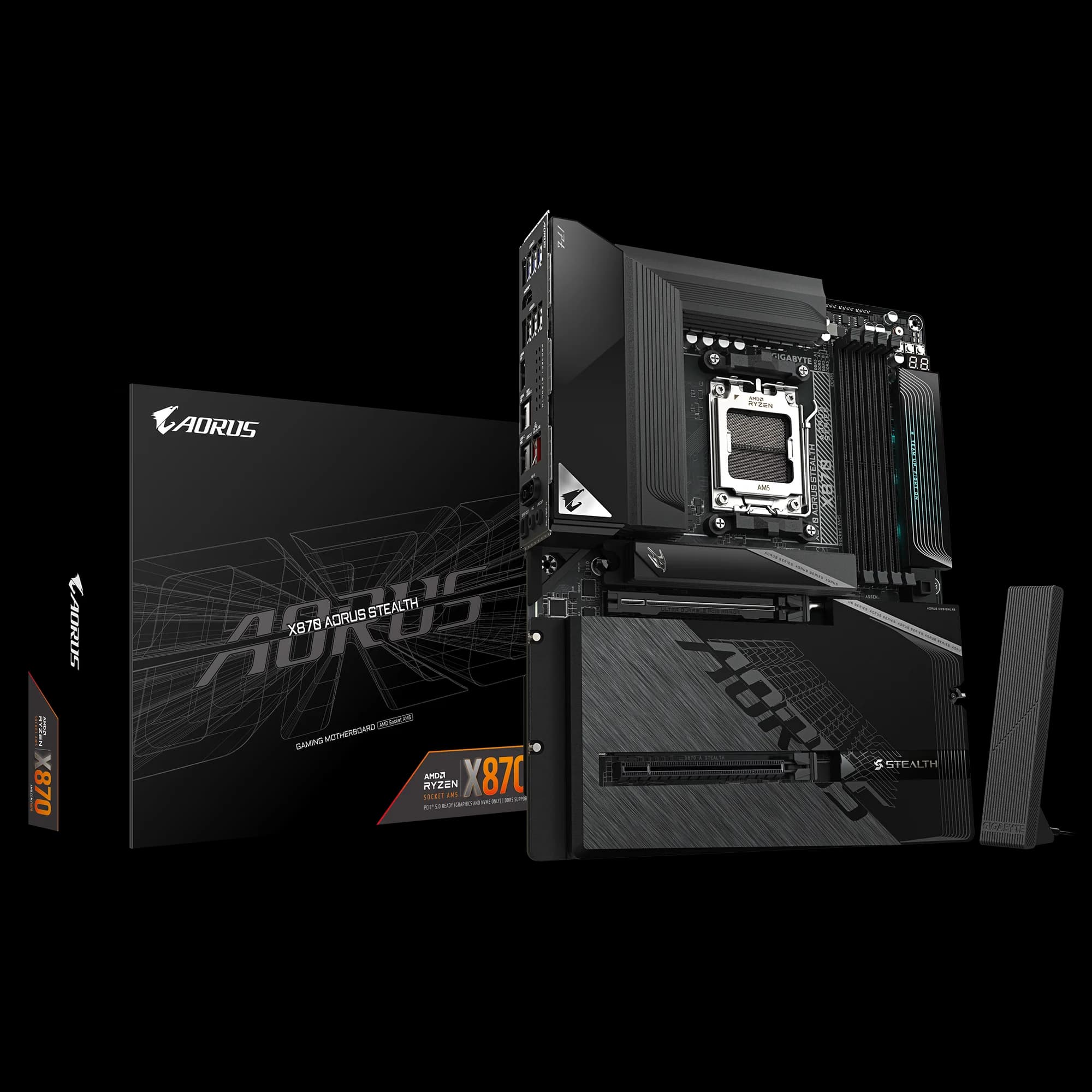 GIGABYTE X870 AORUS STEALTH ATX AM5 Motherboard — image 1