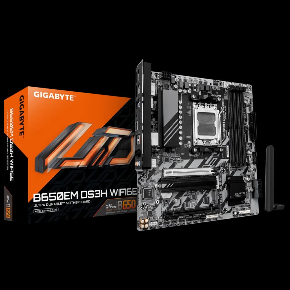 Gigabyte B650EM DS3H WIFI6E M-ATX Motherboard — image 1