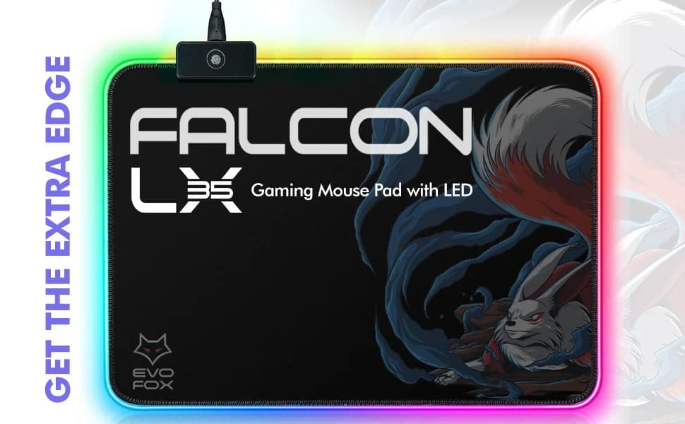 Amkette Evofox Falcon Lx35 Led Gaming Mousepad — image 1
