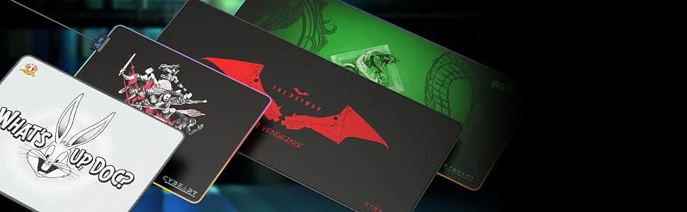 CYBEART | The Batman - DC Comics Gaming Mouse Pad | Large Premium Licensed Gaming Mouse Pad (450 x 350 x 4mm / Rapid Series) — image 1
