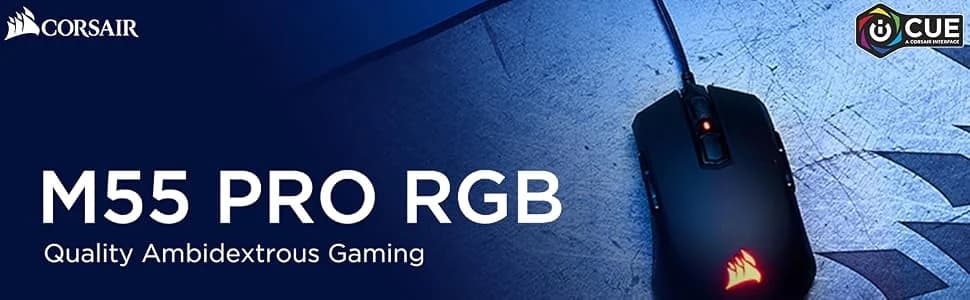 Corsair M55 RGB PRO Ambidextrous Multi-Grip Gaming Mouse — image 1