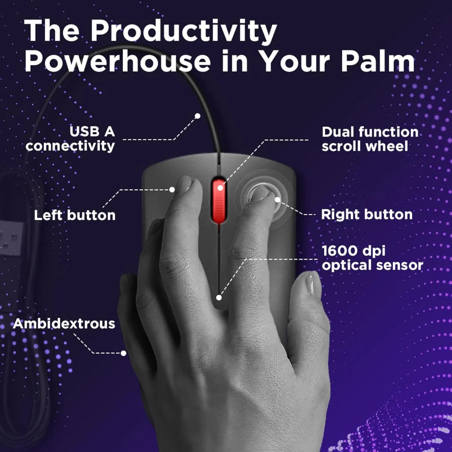 Lenovo 120 Wired Plug & Play USB Mouse — image 1