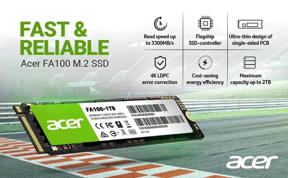 ACER FA100 256GB M.2 NVME SSD — image 1