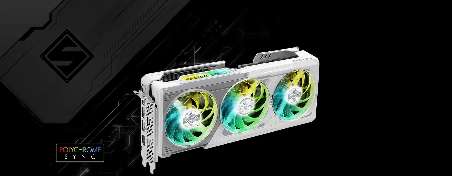 ASRock RX 9070 XT Steel Legend 16GB Graphics Card — image 1