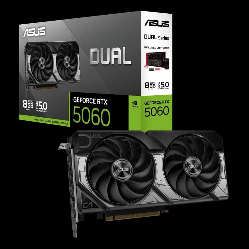 ASUS Dual RTX 5060 8GB GDDR7 Graphics Card