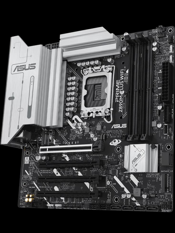 ASUS PRIME Z890M-PLUS WIFI LGA 1851 M-ATX Motherboard — image 1