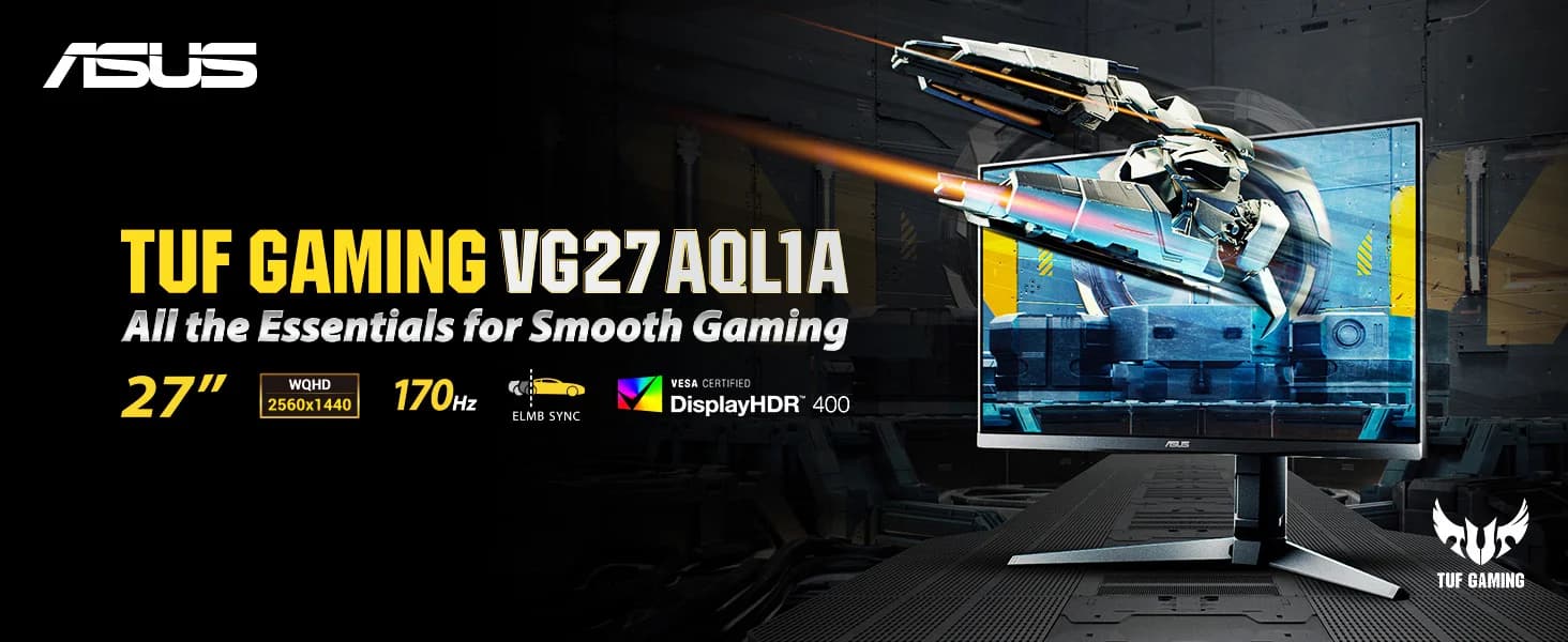 ASUS TUF Gaming VG27AQL1A 27" 16:9 170 Hz Adaptive-Sync QHD IPS Gaming Monitor — image 1