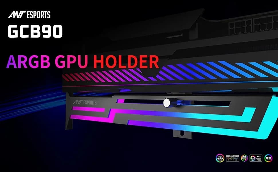 Ant Esports GCB90 ARGB Graphics Card Holder – Black — image 1