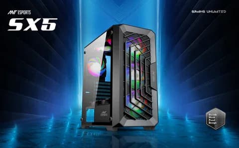 Ant Esports SX5 Mid-Tower Gaming Cabinet Black — image 1