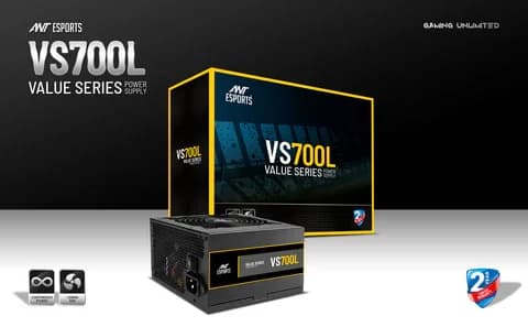 Ant Esports VS700L 700 Watt Non-Modular Power Supply/PSU for PC