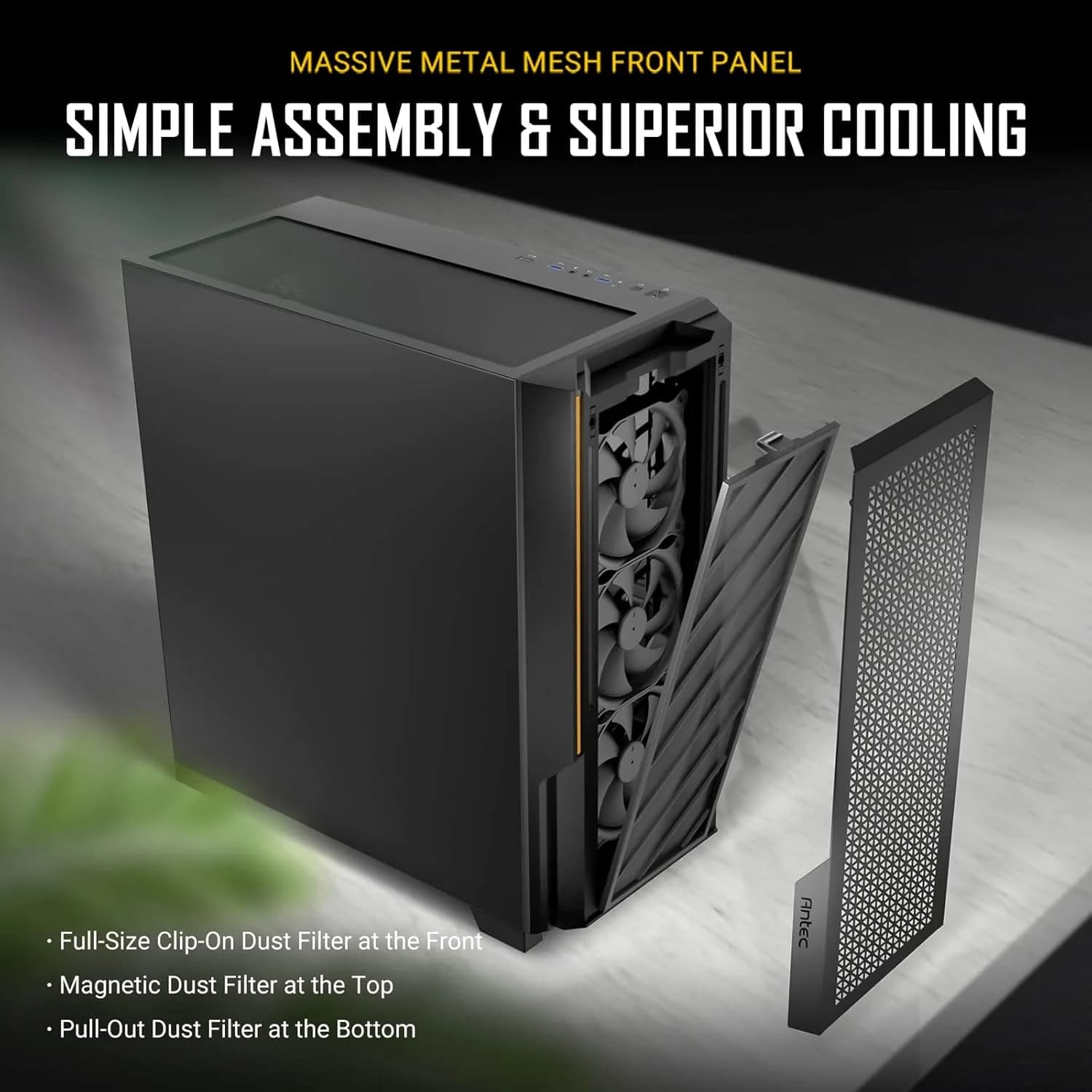 Antec P20CE Solid E-ATX Mid Tower PC Gaming Case — image 1