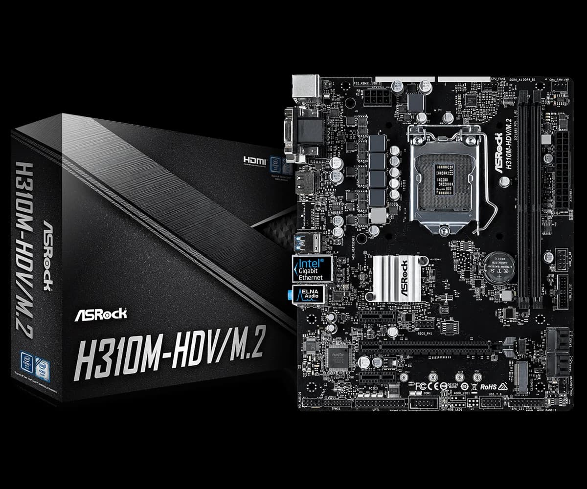 Asrock H310M-HDV/M.2 Intel LGA 1151 mATX Motherboard