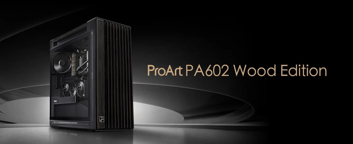 Asus ProArt PA602 Wood Edition Tempered Glass E-Atx Mid Tower Cabinet — image 1