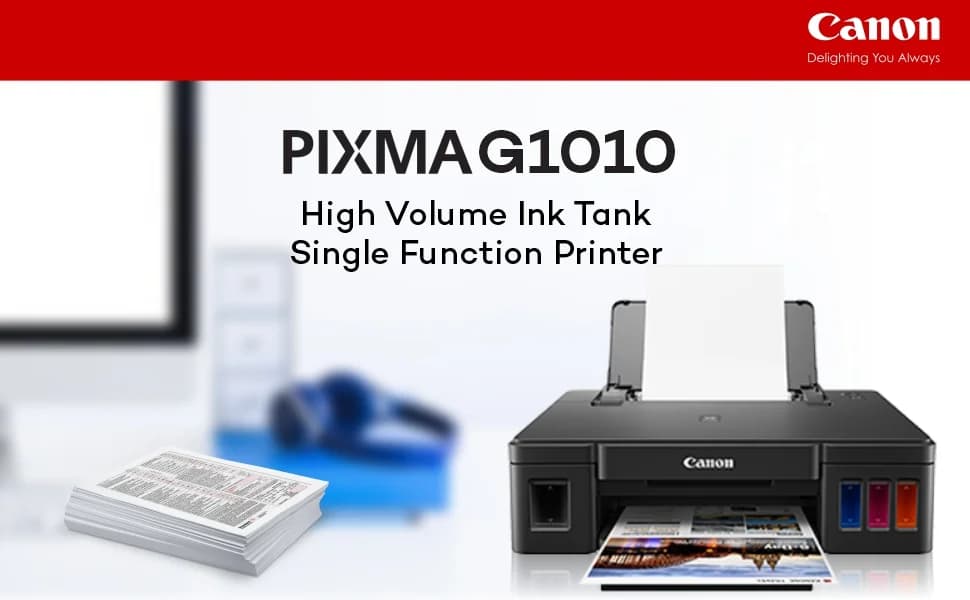 Canon Pixma G1010 Single Function Ink Tank Colour Printer — image 1