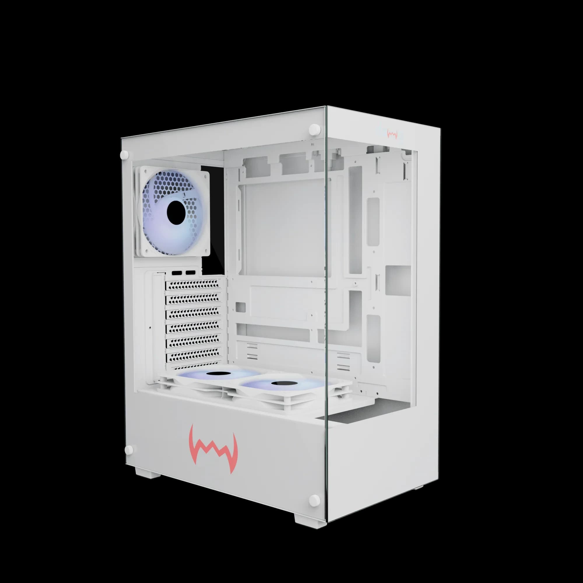 Dawg X 430 ARGB ATX Mid Tower Case - White — image 1