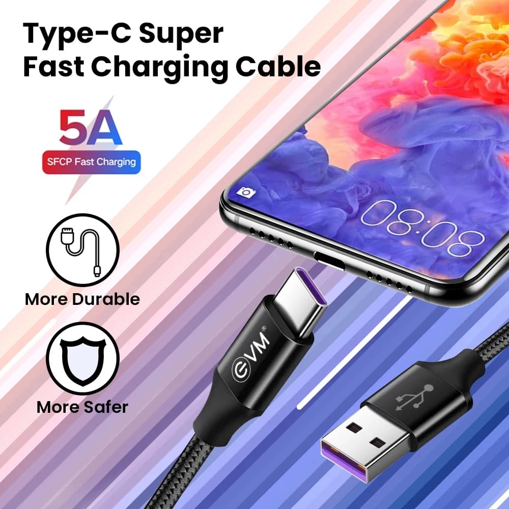 Evm Type-c Super Fast Charging Cable — image 1