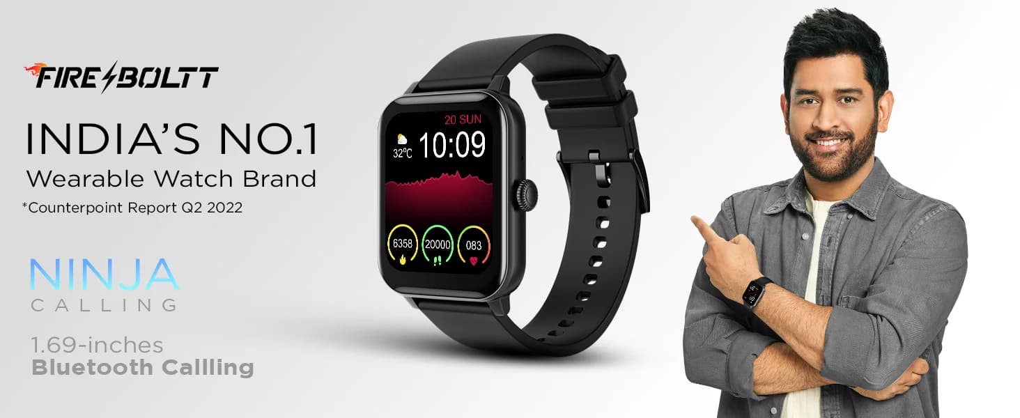 Fire Boltt Ninja Calling Smartwatch Silver — image 1