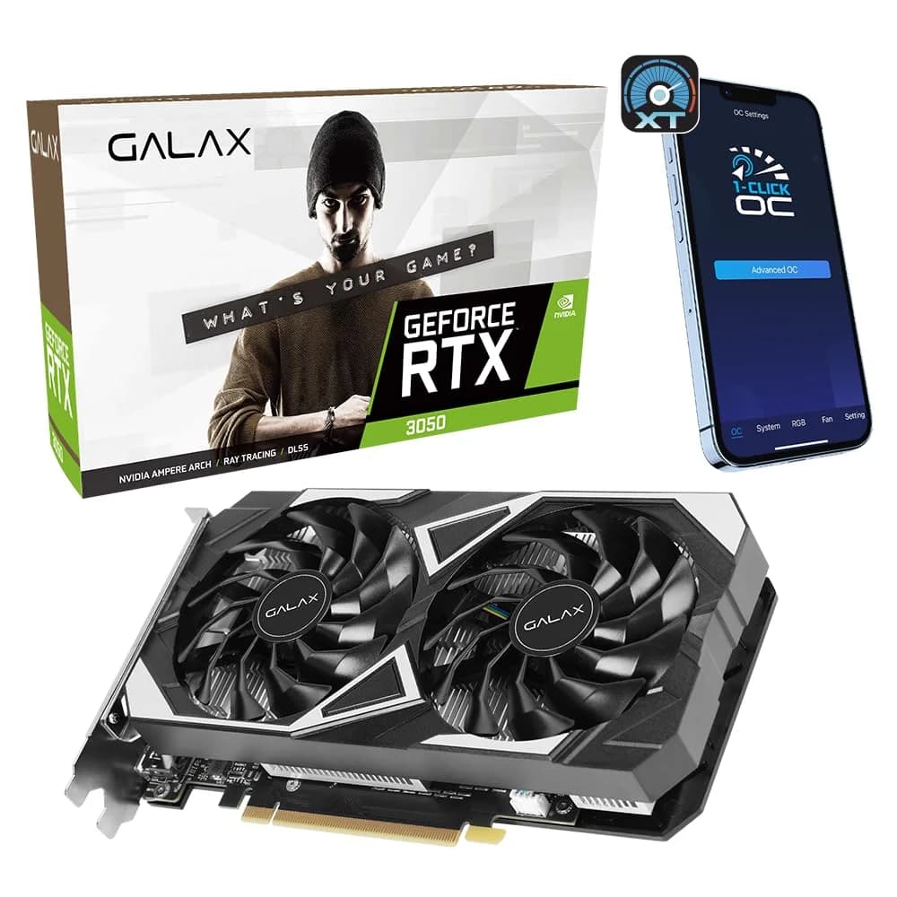 Galax RTX 3050 EX 6GB 1-Click OC Gaming Graphics Card — image 1