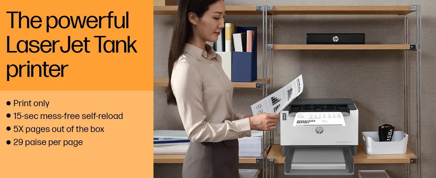 HP LaserJet Tank 1020w Printer — image 1