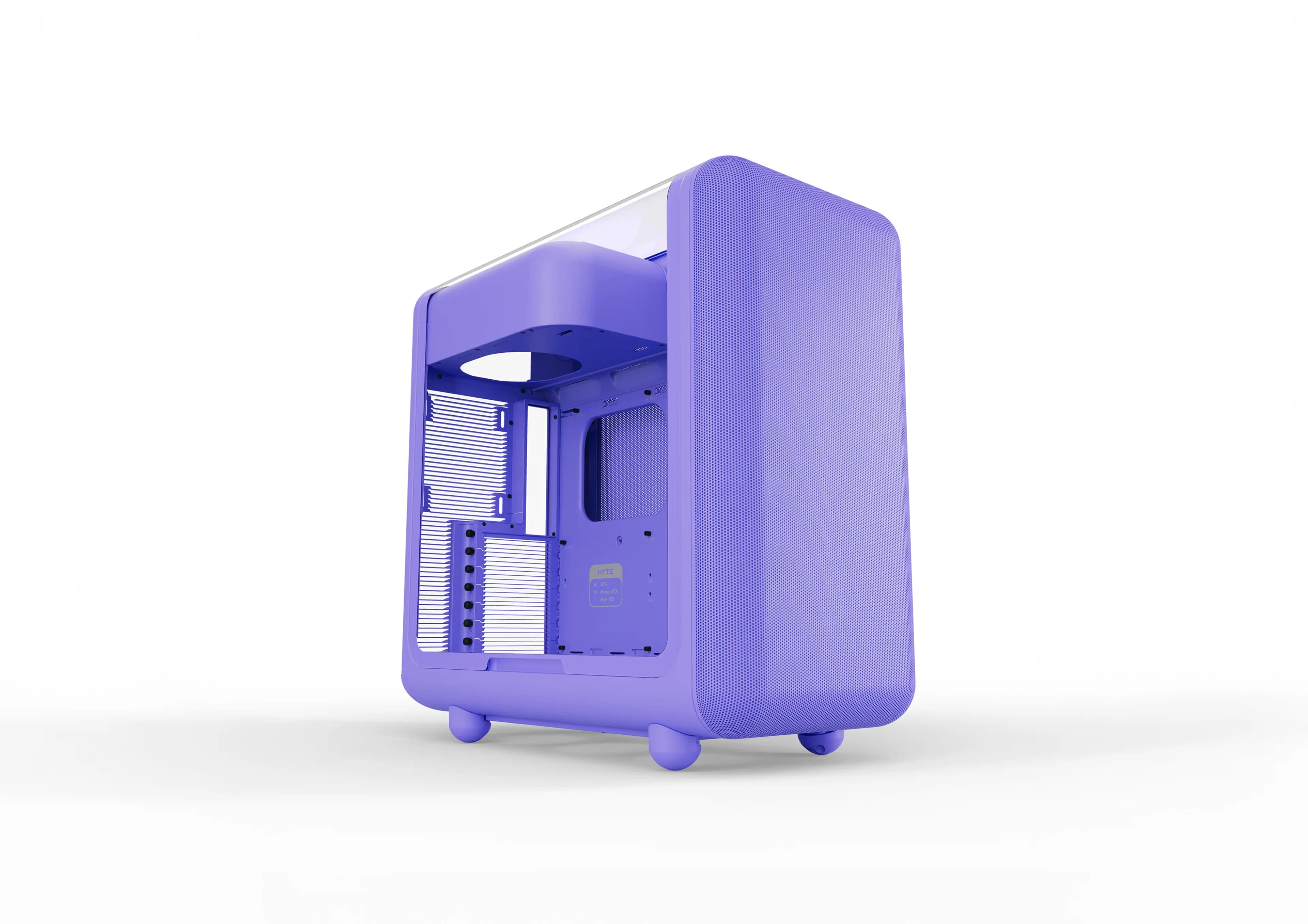 HYTE X50 Modern Performance Mid Tower PC Gaming Case - Taro Milk — image 1