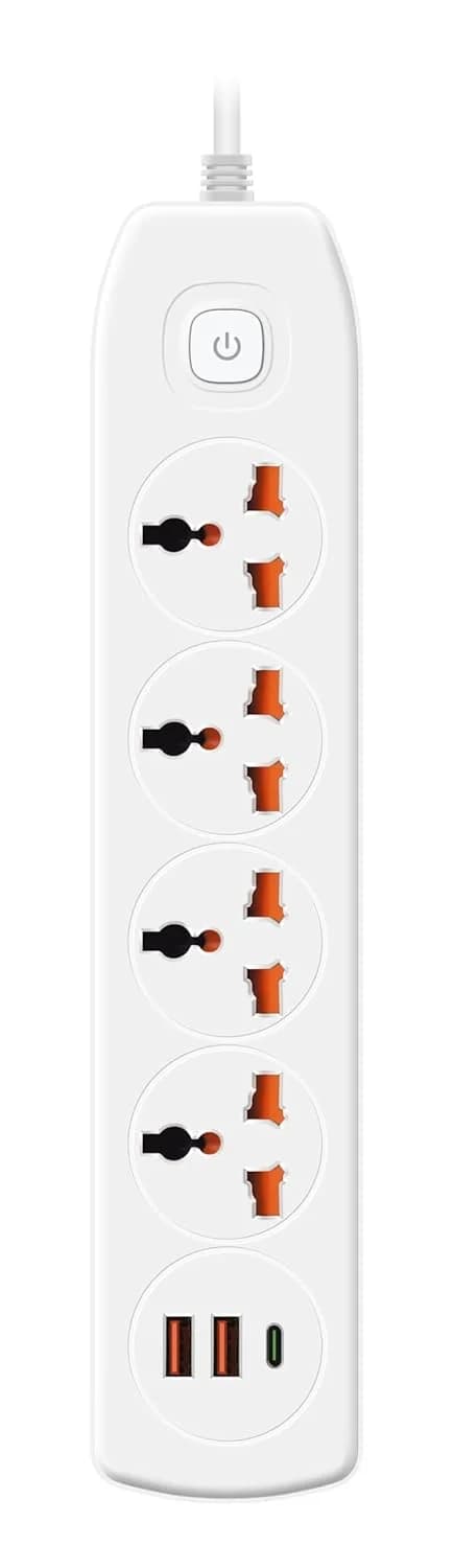 Hammok Hype 4+1 Multi Plug Adapter USB+Type-C Charging Port — image 1
