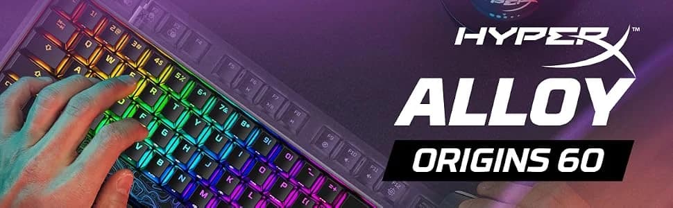 HyperX Alloy Origins 60 Mechanical Gaming Keyboard Red Linear Switches — image 1