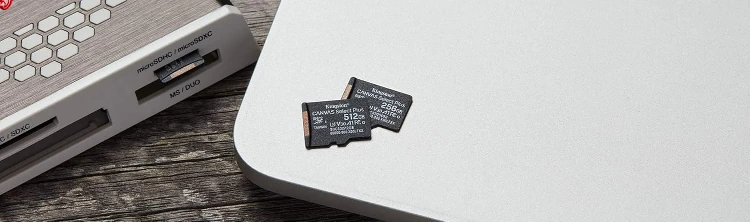 Kingston 128GB microSDHC Canvas Select Plus 100MB/s Read A1 Class 10 UHS-I Memory Card w/o Adapter — image 1