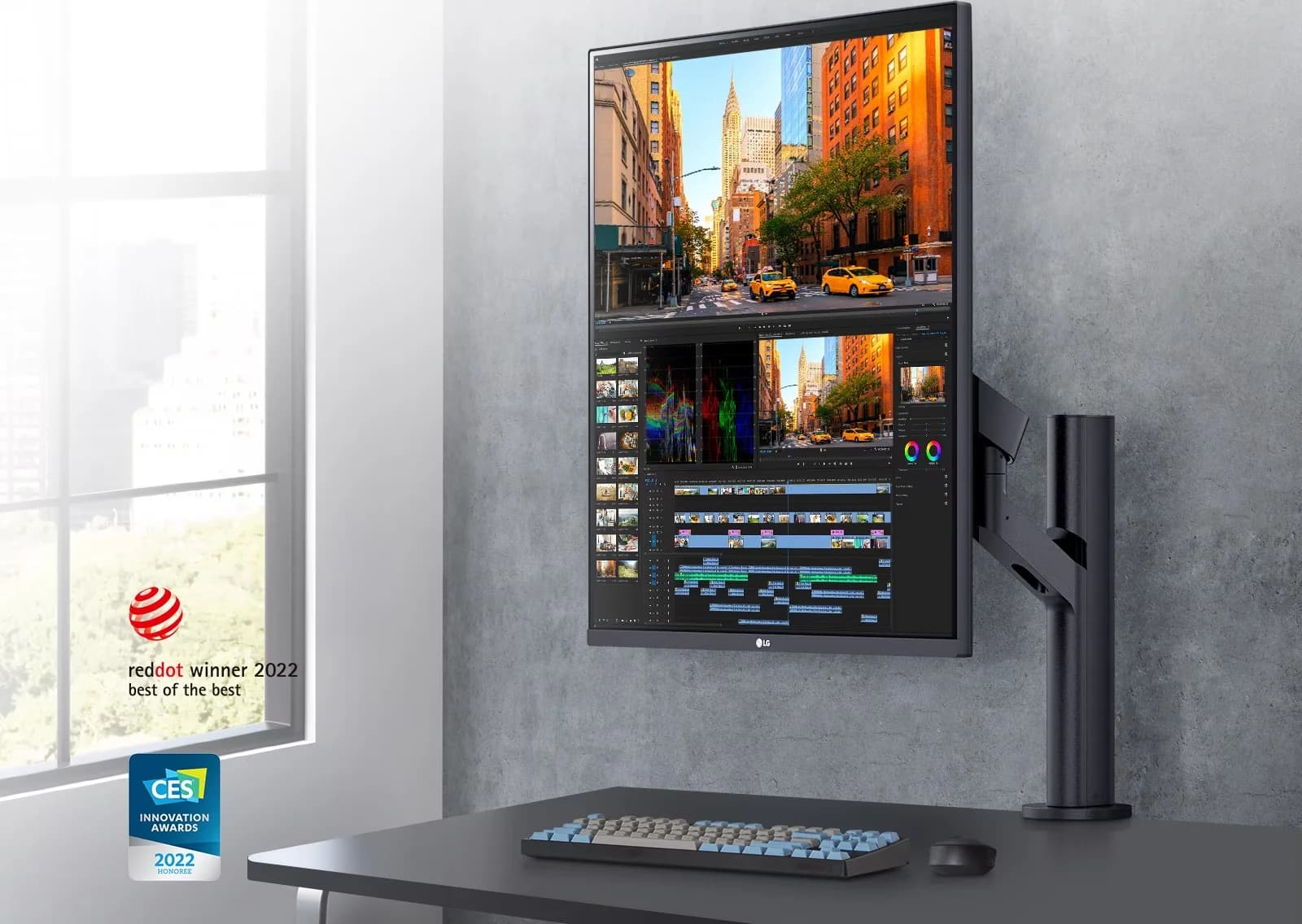 LG 28MQ780-B Nano IPS Dual Up Monitor with Ergonomic Stand — image 1