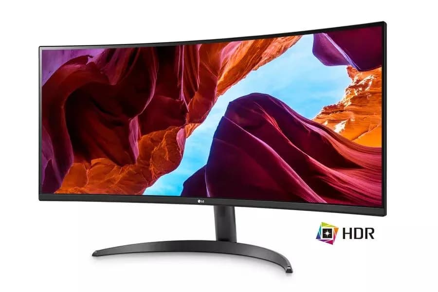 LG 34WR50QC-B Ultrawide 1440P 100Hz VA Curved Monitor — image 1