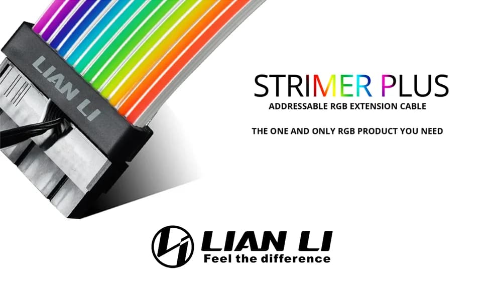 Lian Li Strimer Plus 24-Pin ARGB Motherboard Extension Cable With Controller