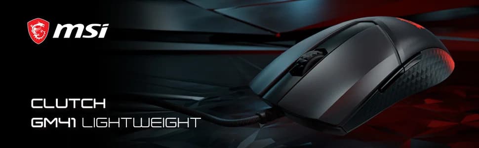 MSI Clutch GM41 Lightweight Wired Gaming Mouse — image 1