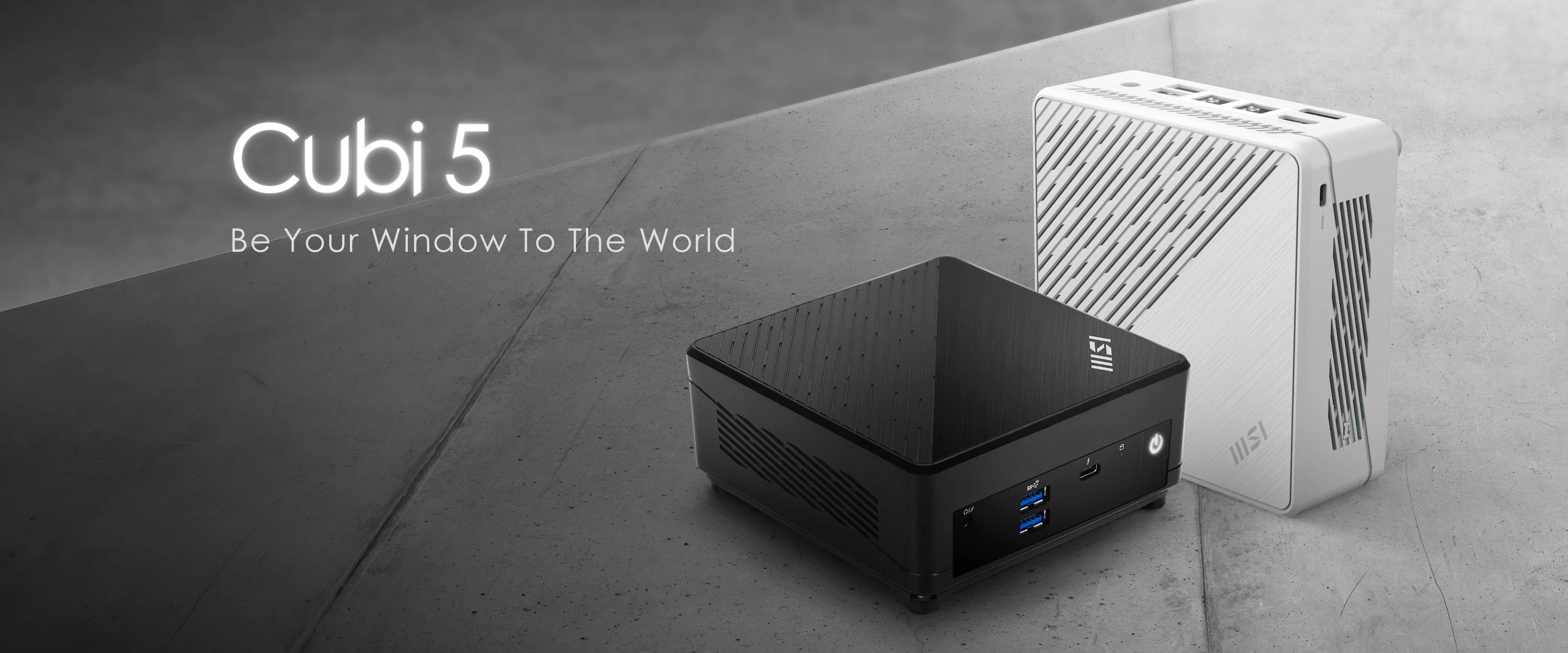 MSI Cubi 5 12M Barebone Mini PC with Intel 12th Gen Alder Lake Core i3-1215U processors Integrated Graphics, NO OS Included, NO RAM Included, NO Storage Included ,supports WiFi 6, Dual LAN, Thunderbolt 4 Port, USB 3.2 Gen 1 Type-C (Black) — image 1