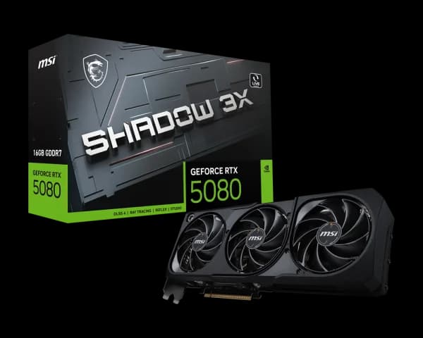 MSI GeForce RTX 5080 Shadow 3X Graphic Card — image 1